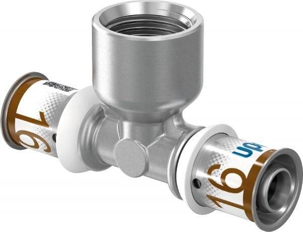 UPONOR S-Press PLUS, T-Stück mit Innengewinde, 16-Rp1/2"FT-16, 1 Stk.-3