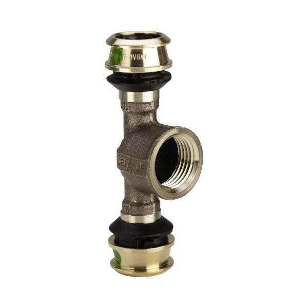 Viega T-Stück Raxofix 5317 16xRp 1/2x16, m SC-Con., Siliziumbronze-1