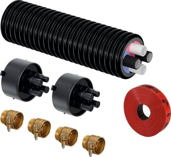 UPONOR Ecoflex Thermo Paket Twin HP 2x40x3,7-2x32x3,5/175 L=8m