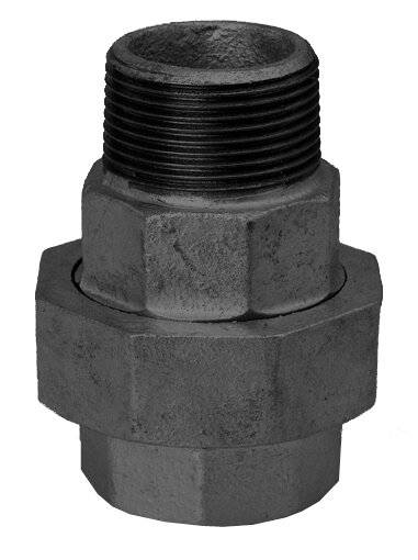 SCHMIDT HERMANN Temperguss-Verschraubung Nr.341I/A 14341032, 11/4" konisch dichtend schwarz-0
