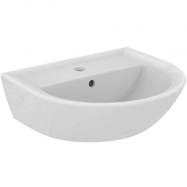 Ideal Standard Handwaschbecken Eurovit, 1 Hahnloch, mit Überlauf 500x440x175mm, Weiß-2