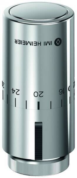 IMI Heimeier Thermostat-Kopf Halo, mit eingebautem Fühler und Nullstellung, Chrom-2