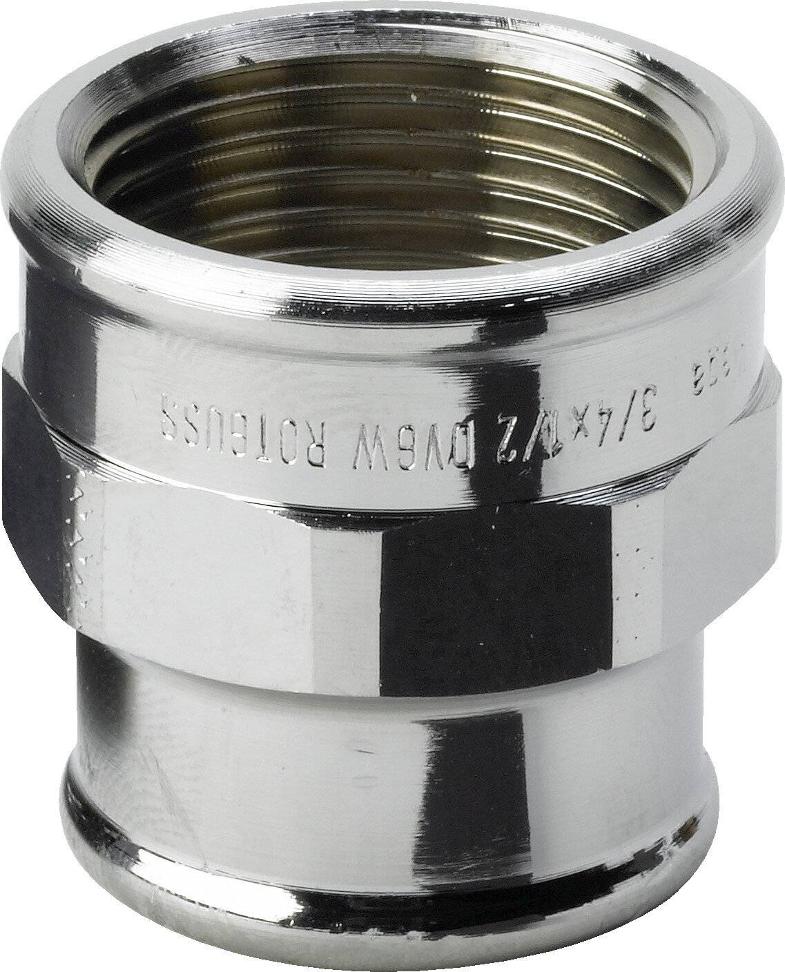 VIEGA Rotguss Muffe 3240 3/4x1/2" verchromt, reduziert-0