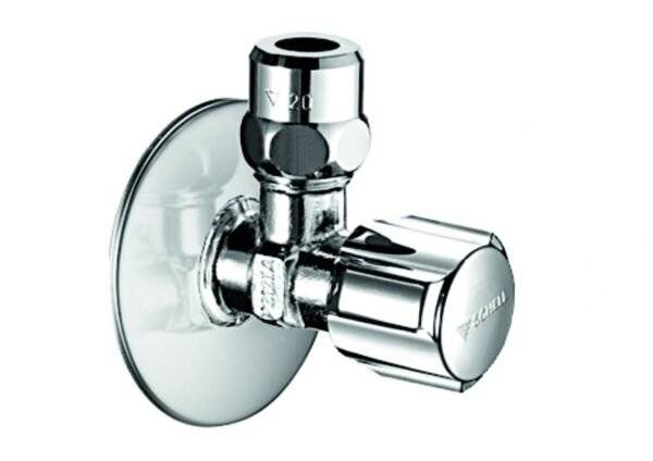Schell Eckregulierventil COMFORT chrom, kurze Bauform 3/8Zollx3/8Zoll-3