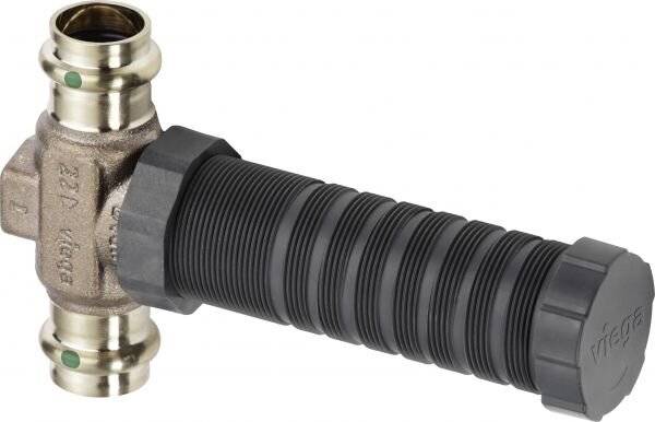 Viega Easytop UP-Geradsitzventil mit SC-Contur 2235.2, DN 20, d. 22mm, Einbautiefe 45-130mm, Siliziumbronze