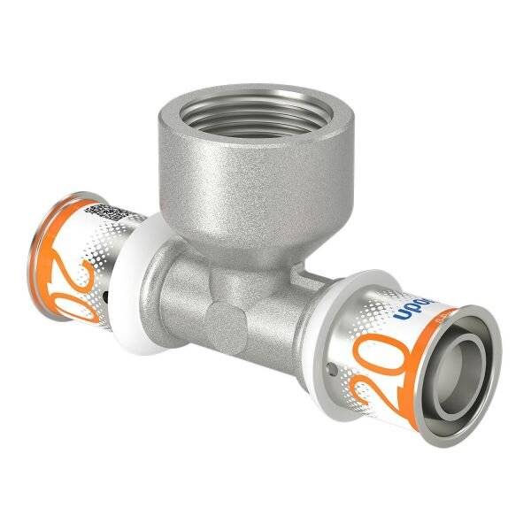 UPONOR S-Press PLUS, T-Stück, m. Innengew., 20-Rp3/4"FT-20, 1 Stk.-3