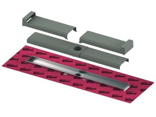 Tece drainline Evo Duschrinne mit befestigter Seal System Dichtmanschette 700mm