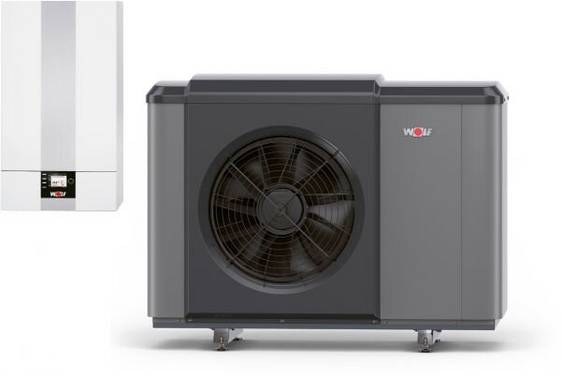 WOLF Wärmepumpe CHA-Monoblock 16/20 (400V) mit E-Heizelement 9 kW