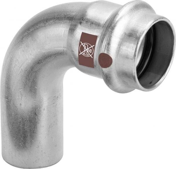 Viega Temponox-Bogen 90°, Stahl nichtrostend, Modell 1716.1, d: 54, 1 Stk.