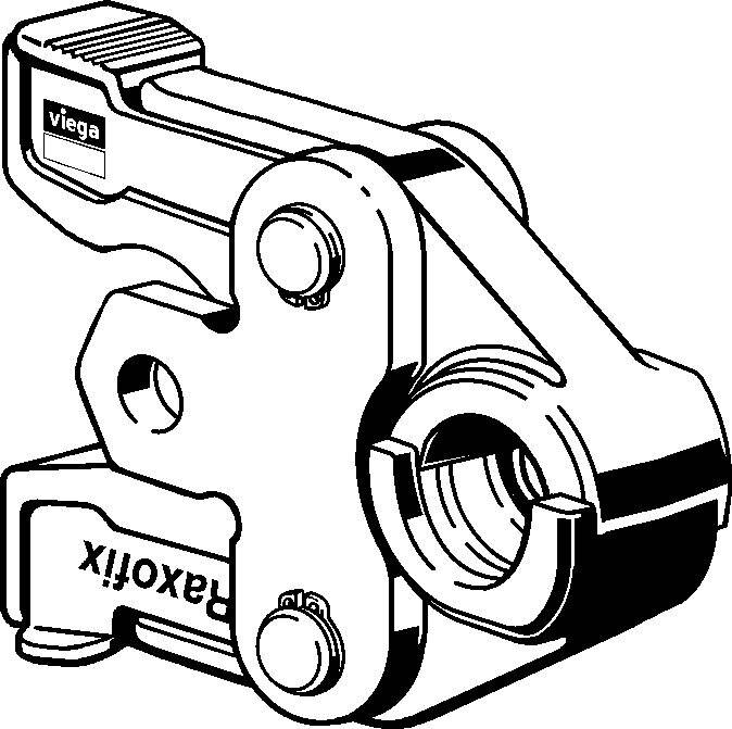 VIEGA Pressbacken VIEGA 5399.7, 645335 25mm f.Raxofix, f.Systemwerkz.PT..-2