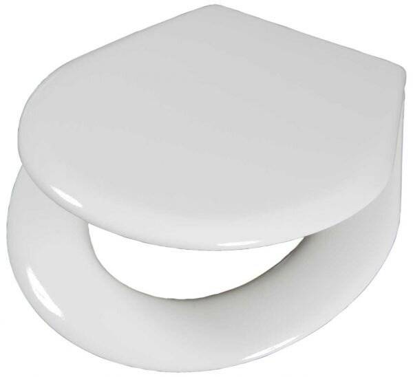 HAMBERGER WC-Sitz JUNIOR mit Deckel mit Edelstahlscharnier, weiss-0