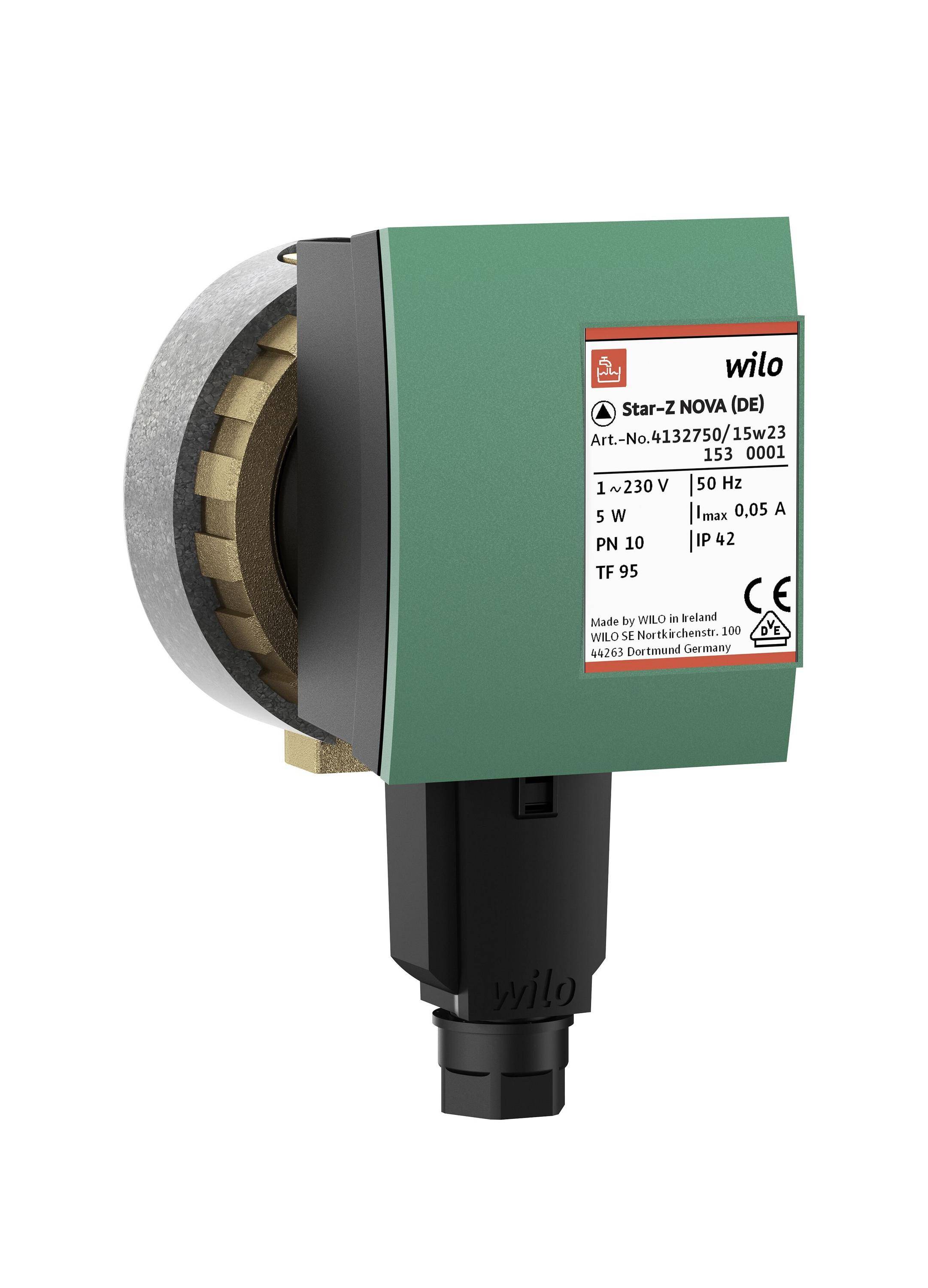 WILO Nassläufer-Hocheffizienzpumpe Star-Z NOVA, G1-PN10,1x230V,5W-1