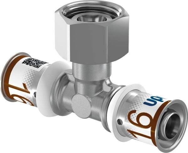 Uponor S-Press Plus SK-T-Stück Geberit, 16mm x G 1/2" FT-16-0
