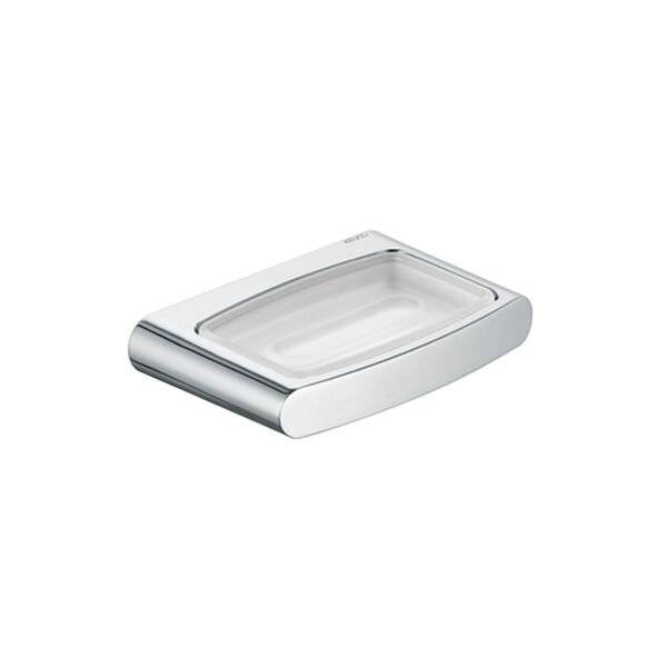KEUCO Seifenablage Elegance 11655, mit Echtkristall-Schale matt, verchromt-1