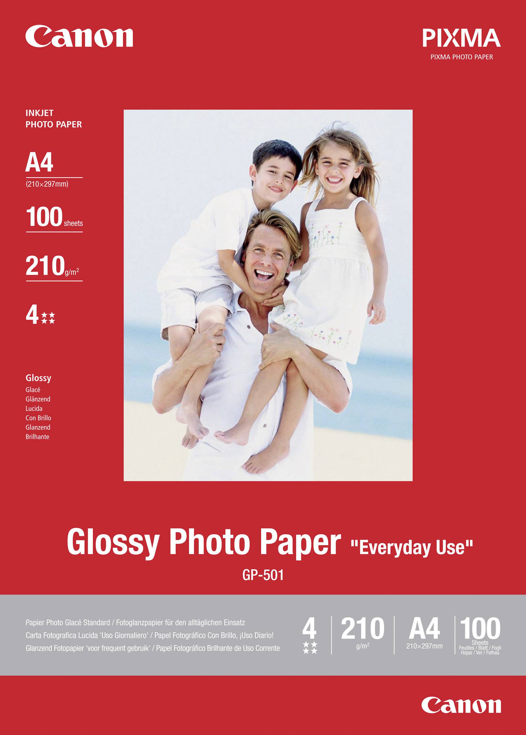 CANON Everyday Use Glossy GP-501 Fotopapier A4, 170 g, 5 Blatt