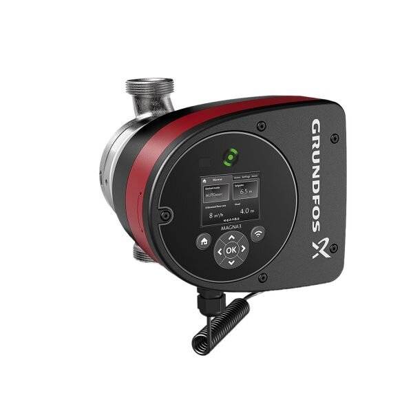 Grundfos Umwälzpumpe elektronisch geregelt MAGNA3 32-80N, PN 6/10 230V, 180mm max. Förderh. 8m Volumenst. 10,2m3/h-3
