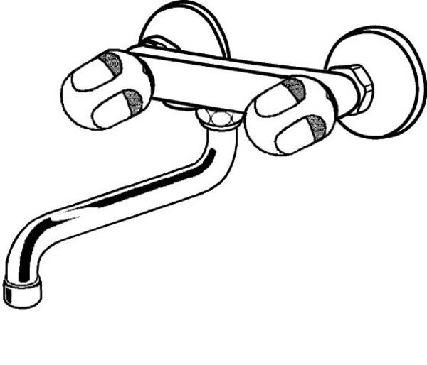 IDEAL STANDARD Wand-Küchenarmatur Alpha,