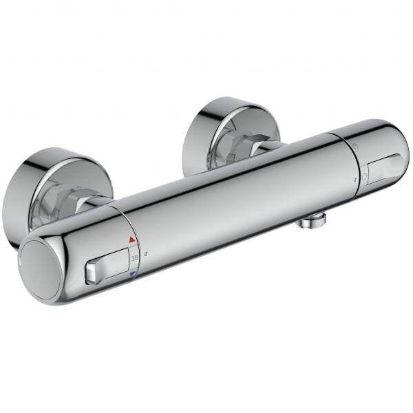 concept 100 Brause-AP-Thermostat Chrom, Cool Body/m.Rückflussverhinderer/Auslad.-0