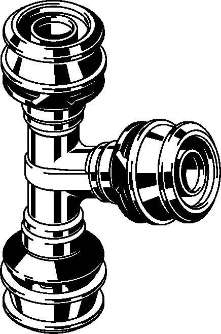 Viega T-Stück Raxofix 5318 25mm, mit SC-Contur, Siliziumbronze-2