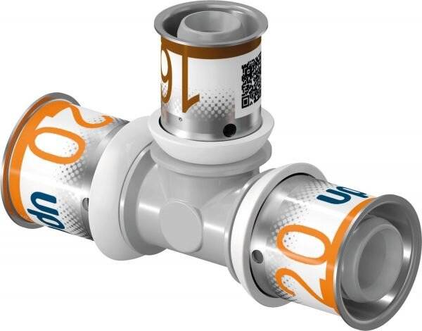 Uponor S-Press Plus T-Stück reduziert, 32x25x32mm, PPSU-3