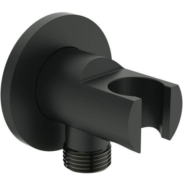 IDEAL STANDARD Wandhalter Idealrain Atel f.HB u.Brauseschlauch G1/2 Silk Black-0