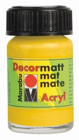 Decormatt Acryl - Mittelgelb 021 15 ml.-1