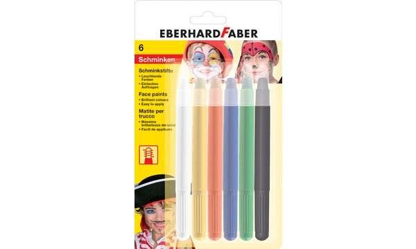 EBERHARD FABER Drehbares Schminkstifte-Set, 6 Farben (57579107)