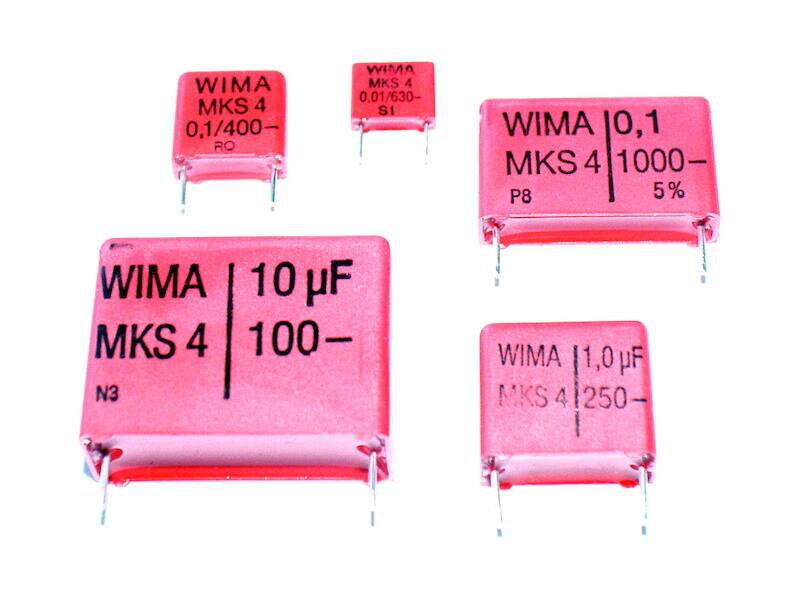 WIMA Polyester-Kondensator MKS 4 2,2 µF ± 10% 400 V Rastermaß 27,5 mm