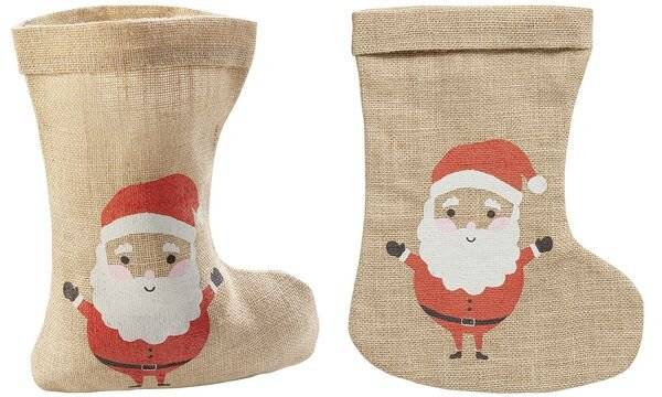 folia Jutesack "Weihnachtsstiefel", (B)200 x (H)330 mm (57906718)