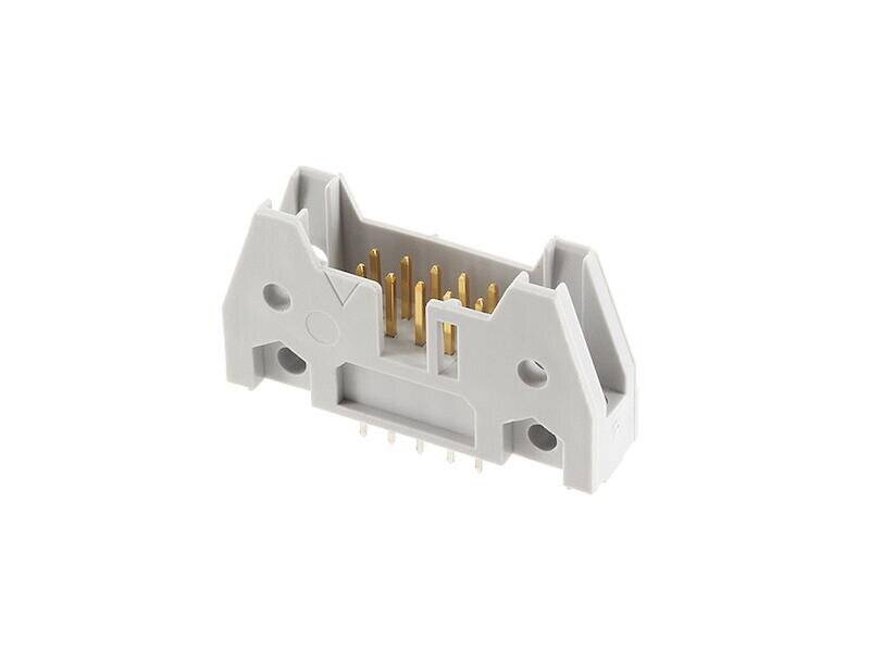 DIN 41651 Wannenstecker 10 polig mit Verriegelung gerade Rastermaß 2,54 mm-4