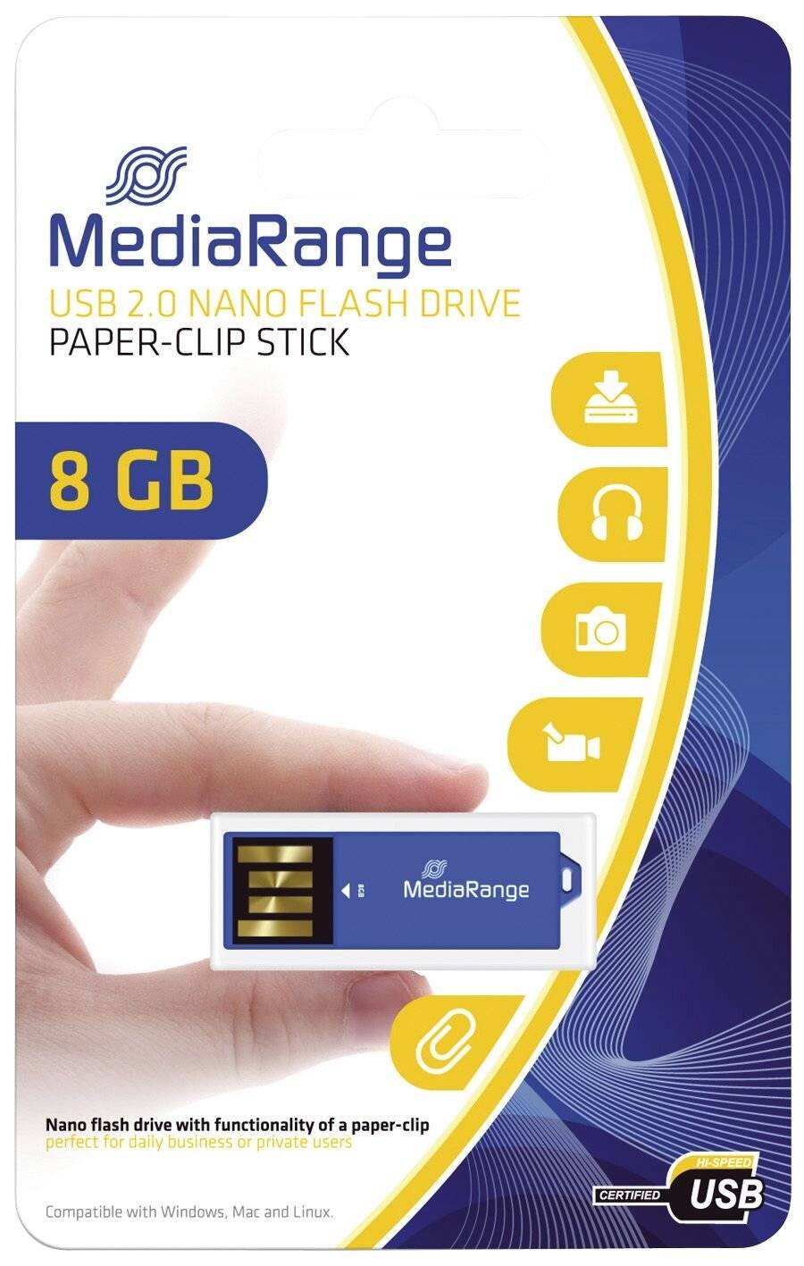 MediaRange Nano - USB-Flash-Laufwerk - 8 GB - USB 2.0-4