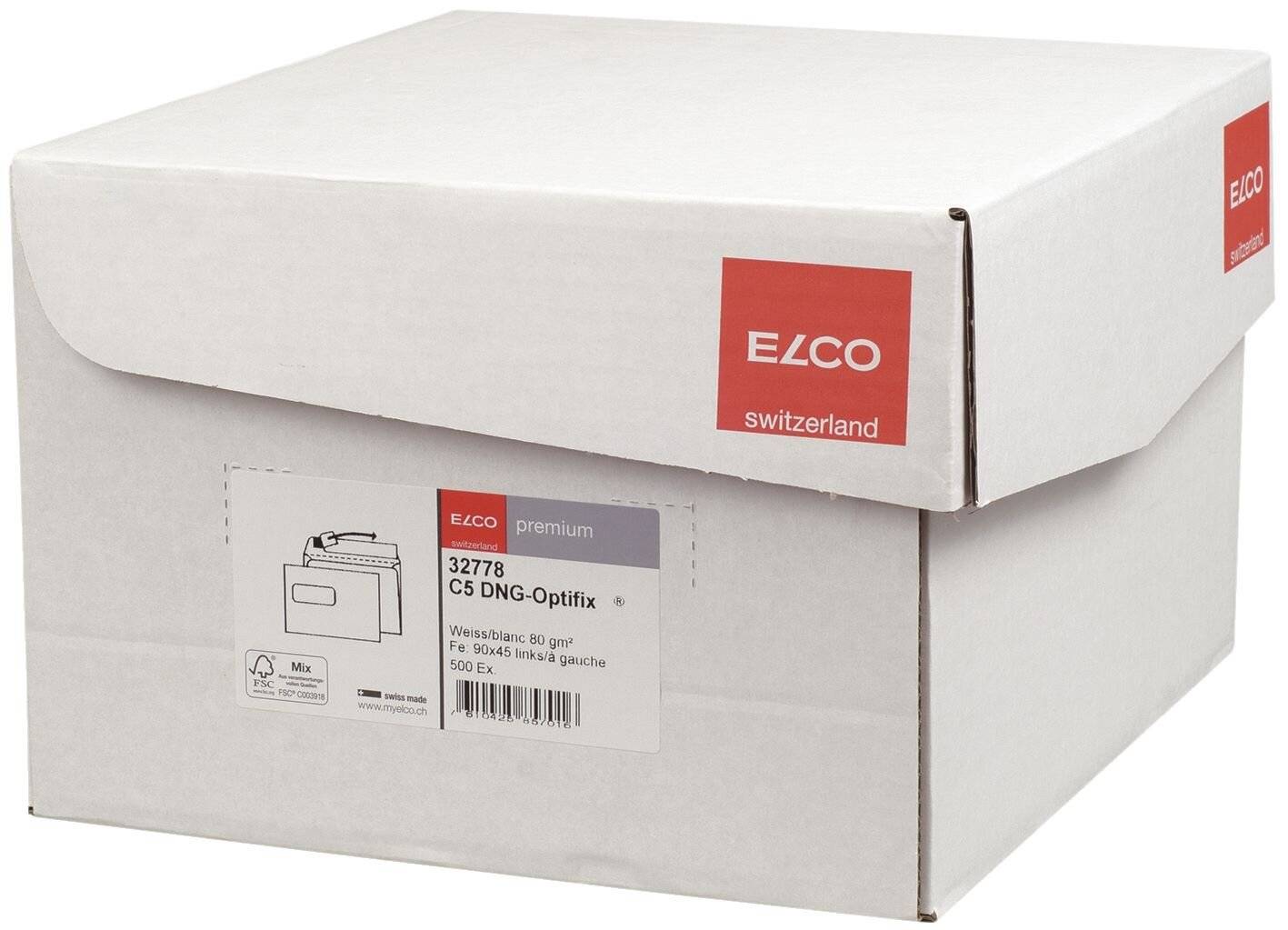 Briefumschlag premium C5 80g hk mF weiß 500 St./Pack.-2