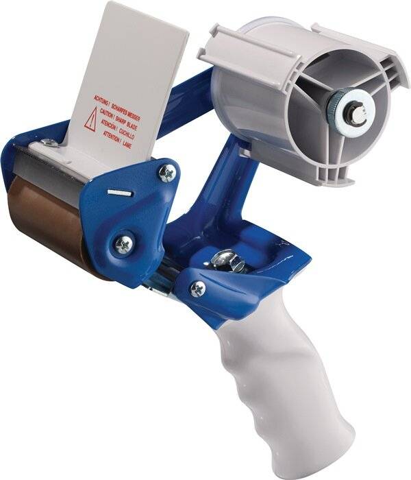 Handabroller Profi K75B, blau/weiß, Metall, für Bandbreite bis 75 mm-2