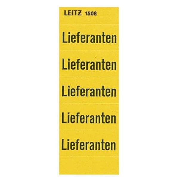 LEITZÂ® Inhaltsschild Lieferanten gelb-1