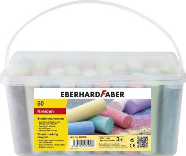 Eberhard Faber Kreide - gemischte Farben (Packung mit 50)