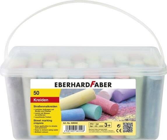 Eberhard Faber Kreide - gemischte Farben (Packung mit 50)-0
