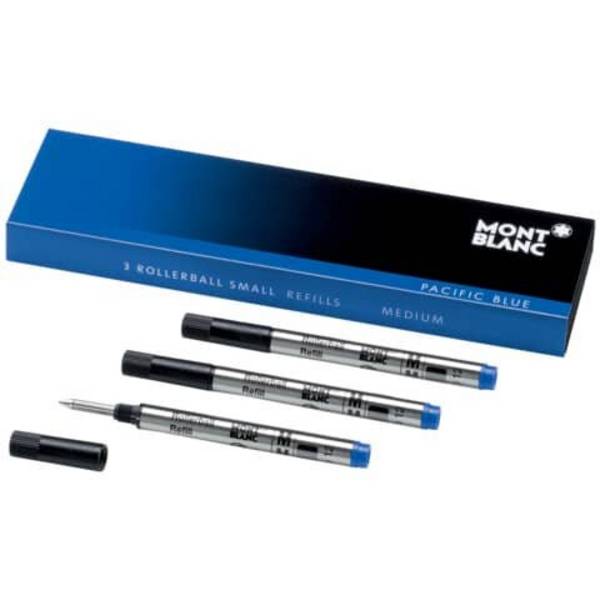 MONTBLANC - Tintenrollermine 3St. small M blau 124505