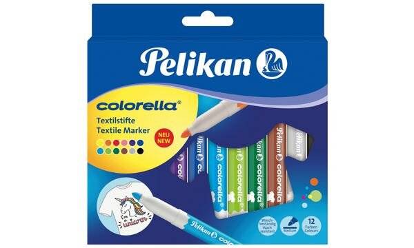 Pelikan Colorella - Marker - für Textil - gemischte Farben - Mittel (Packung mit 12)-5