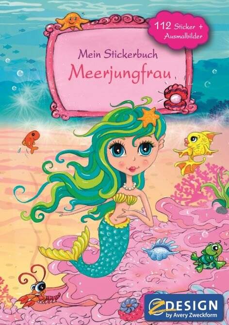 AVERY Zweckform Stickerspielbuch, DIN A5, Meerjungfrau (72057796)-1