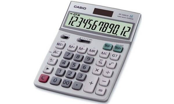 CASIO Tischrechner DF-120 ECO, Solar-/ Batteriebetrieb (5215661)-2