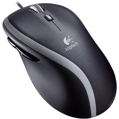 Logitech M500 Maus USB Laser Schwarz 6 Tasten 1000 dpi Ergonomisch-0