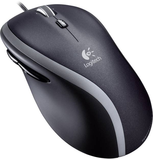 Logitech M500  Maus USB   Laser Schwarz 6 Tasten 1000 dpi Ergonomisch