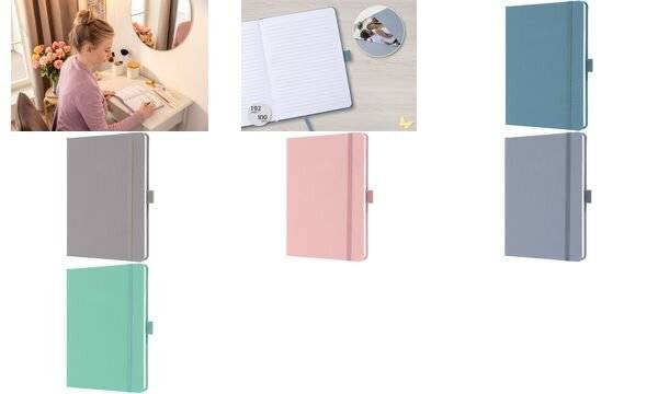sigel Notizbuch Jolie Feel, Textil, DIN A5, liniert, blau-2