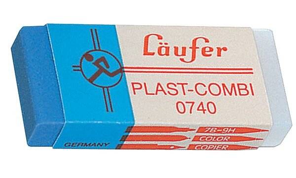 Radierer Plast-Combi 46x20x9mm-2