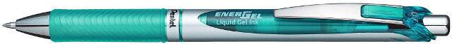 Pentel EnerGel Xm, Ausziehbarer Gelschreiber, Türkis, Silber, Türkis, Kunststoff, Gummi, Rund, 0,35 mm-2