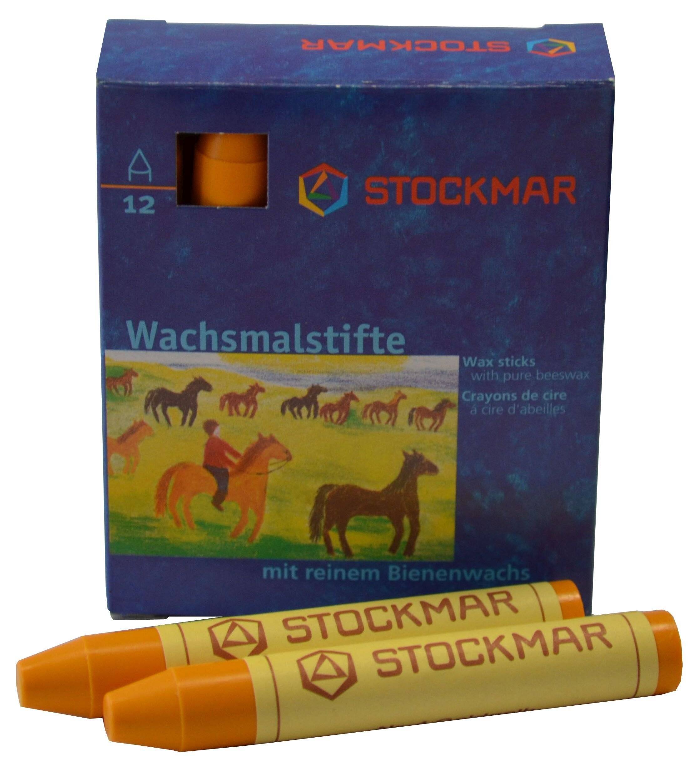 Wachsmalstifte - goldgelb - 12