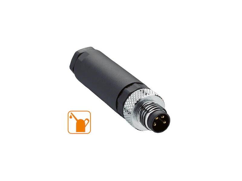 Lumberg RSMCK 4 M8 Stecker 4 polig Schraubklemmen gerade-0