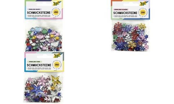 folia Schmucksteine "Blumen", Größen und Farben sortiert (57905046)-0