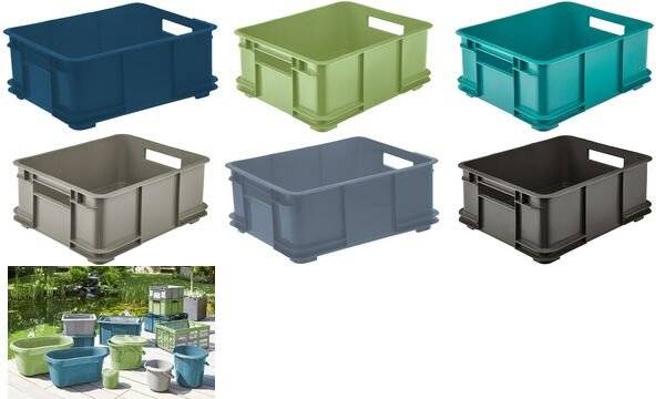 keeeper Aufbewahrungsbox Euro-Box L "bruno eco", blau (6440810)-1