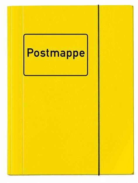 Ordnungsmappe Velocolor A4 gelb 'Postmappe'-2